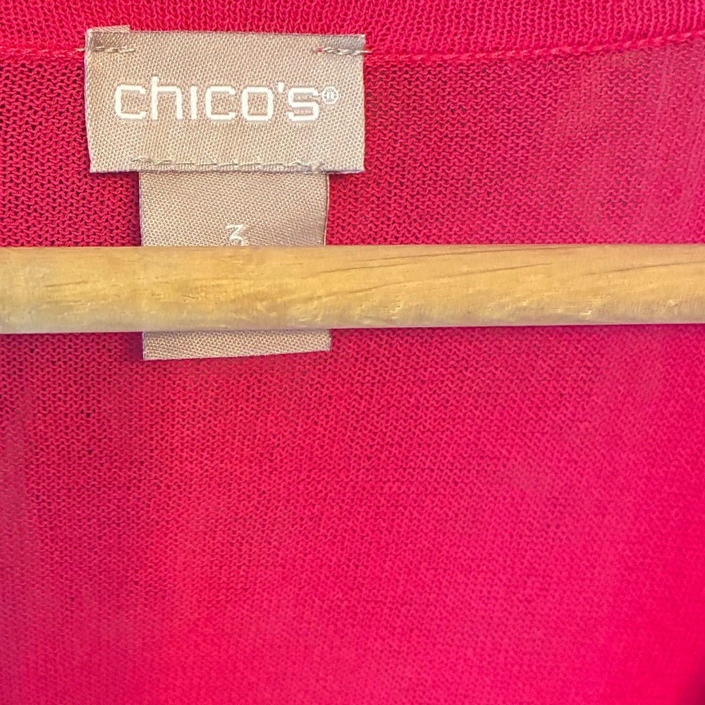 Chico's Pink Cardigan Sweater - Picture 3 of 6